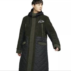 Nike TECH Pack Sportswear Sherpa Parka Black Olive Mens XL NWT $300.